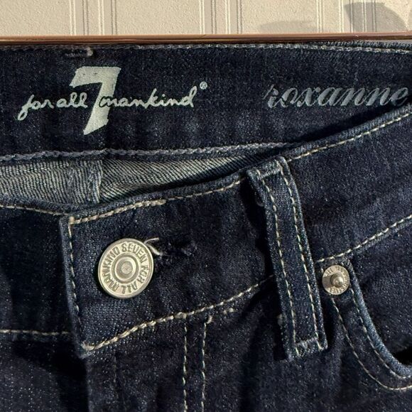 Buy 7 For All Mankind Roxanne Mid Rise Slim Leg Jeans Sz 26 - Picture 4 of 6